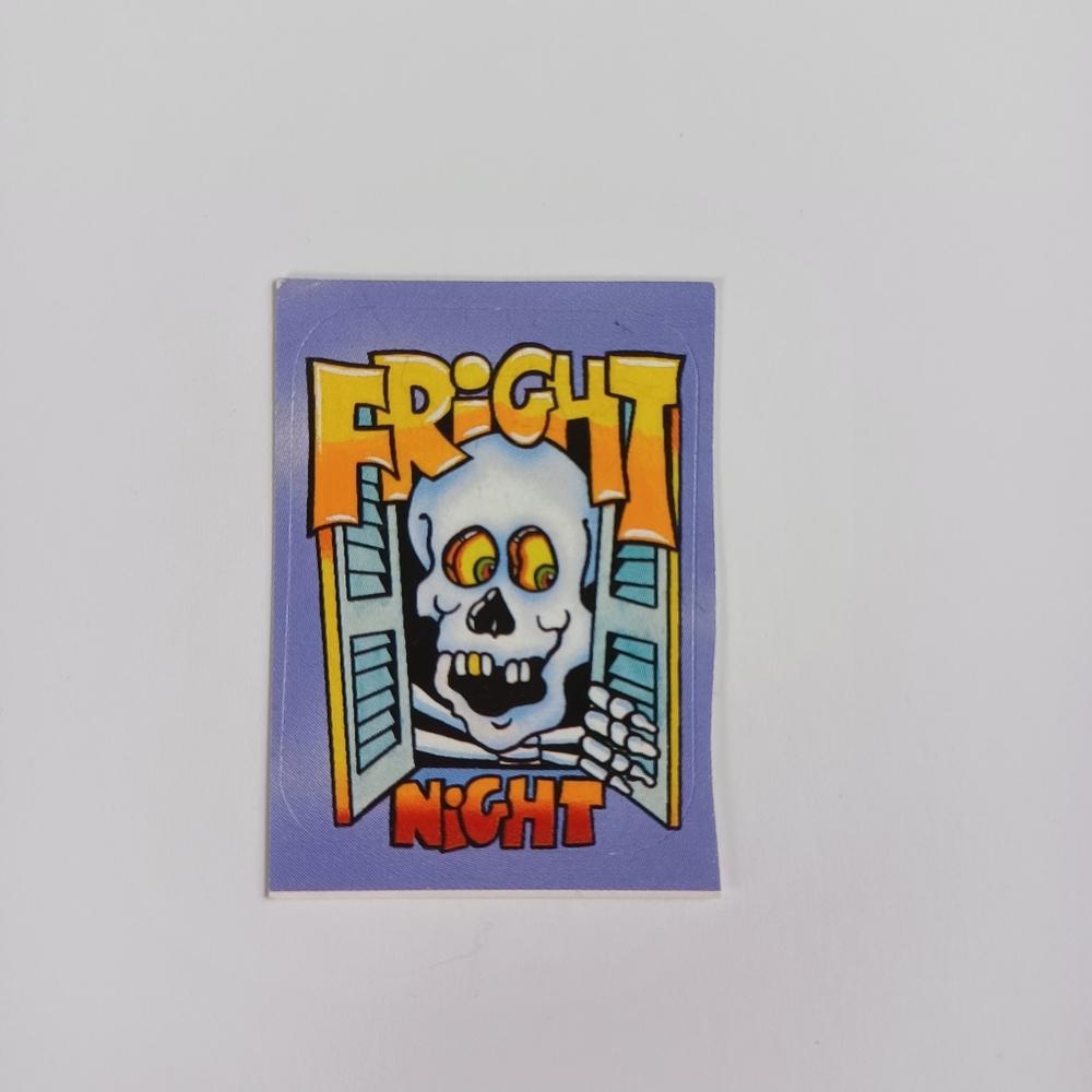 Vintage Halloween Skeleton Sticker -80s -Unused -Single Sticker NEW - Picture 5 of 5
